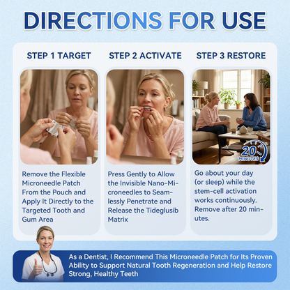 𝐆𝐥𝐢𝐦𝐦𝐞𝐫𝐥𝐲® 🦷𝐓𝐢𝐝𝐞𝐠𝐥𝐮𝐬𝐢𝐛 𝐓𝐨𝐨𝐭𝐡 & 𝐆𝐮𝐦 𝐑𝐞𝐩𝐚𝐢𝐫 𝐌𝐢𝐜𝐫𝐨𝐧𝐞𝐞𝐝𝐥𝐞 𝐏𝐚𝐭𝐜𝐡  | 𝐀𝐝𝐯𝐚𝐧𝐜𝐞𝐝 𝐒𝐭𝐞𝐦-𝐂𝐞𝐥𝐥 𝐀𝐜𝐭𝐢𝐯𝐚𝐭𝐢𝐨𝐧 𝐓𝐞𝐞𝐭𝐡 𝐒𝐭𝐫𝐢𝐩𝐬(𝐑𝐞𝐛𝐮𝐢𝐥𝐝 𝐄𝐧𝐚𝐦𝐞𝐥 & 𝐃𝐞𝐧𝐭𝐢𝐧 • 𝐒𝐭𝐫𝐞𝐧𝐠𝐭𝐡𝐞𝐧 𝐆𝐮𝐦𝐬 • 𝐄𝐫𝐚𝐝𝐢𝐜𝐚𝐭𝐞 𝐓𝐚𝐫𝐭𝐚𝐫 & 𝐎𝐝𝐨𝐫 • 𝐒𝐭𝐨𝐩 𝐓𝐨𝐨𝐭𝐡 𝐒𝐞𝐧𝐬𝐢𝐭𝐢𝐯𝐢𝐭𝐲)💎