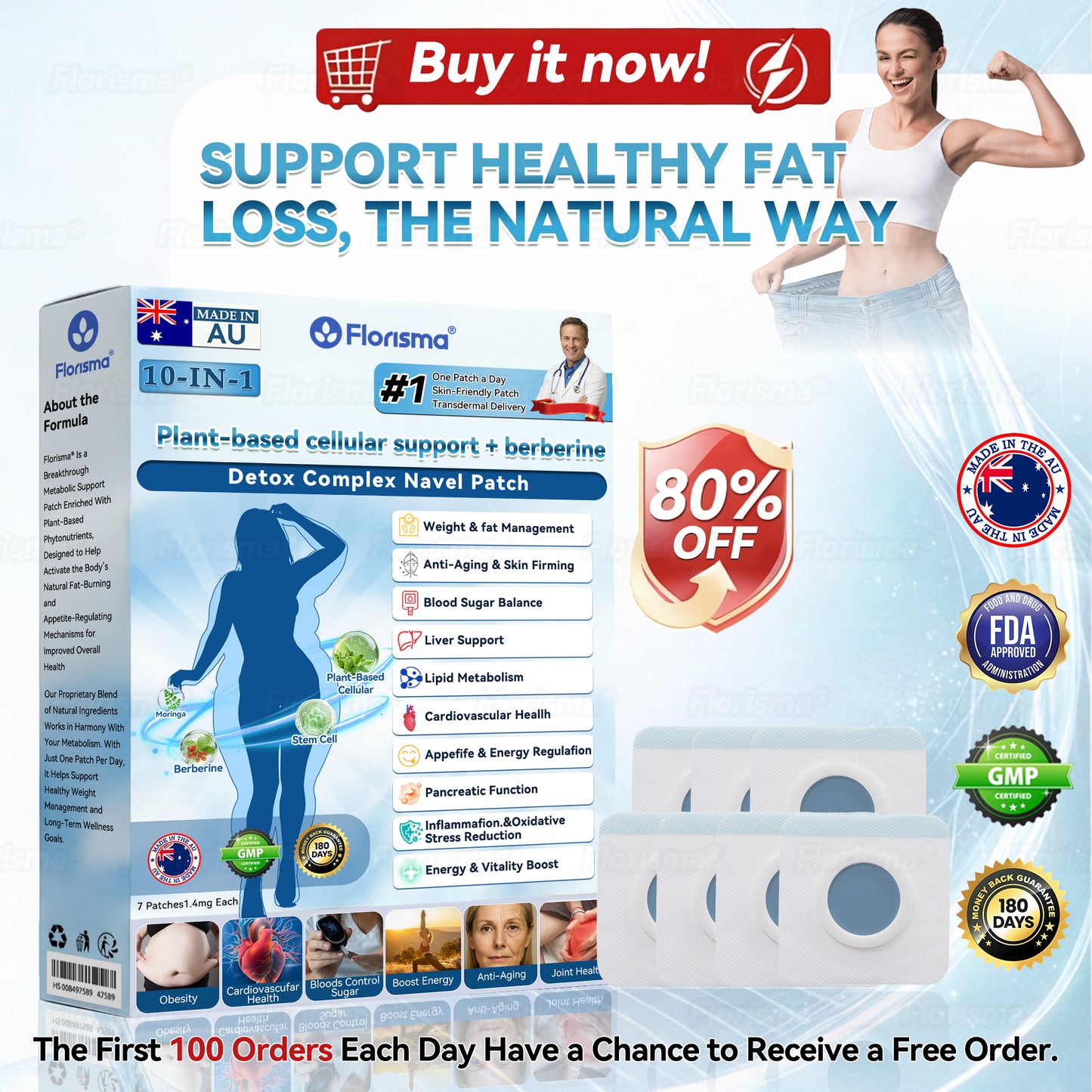 𝓞𝒇𝒇𝙞𝒄𝙞𝒂𝒍 𝑺𝒕𝙤𝒓𝓮 | 𝐅𝖑𝗼𝐫𝒊𝐬𝒎𝐚® 𝐏𝗜𝐚𝐧𝐭-𝐃𝐞𝐫𝐢𝐯𝐞𝐝 𝐂𝐞𝗜𝗜𝐮𝗜𝐚𝐫 𝐒𝐮𝐩𝐩𝐨𝐫𝐭 𝐂𝐨𝐦𝐩𝗜𝐞𝐱 𝐏𝐚𝐭𝐜𝐡💠(𝗜𝗺𝗽𝗿𝗼𝘃𝗲 𝗹𝘆𝗺𝗽𝗵𝗮𝘁𝗶𝗰 𝗱𝗿𝗮𝗶𝗻𝗮𝗴𝗲 & 𝗿𝗲𝗱𝘂𝗰𝗲 𝗯𝗼𝗱𝘆 𝘄𝗲𝗶𝗴𝗵𝘁)